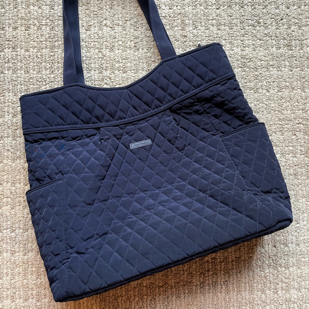 navy vera bradley tote bag